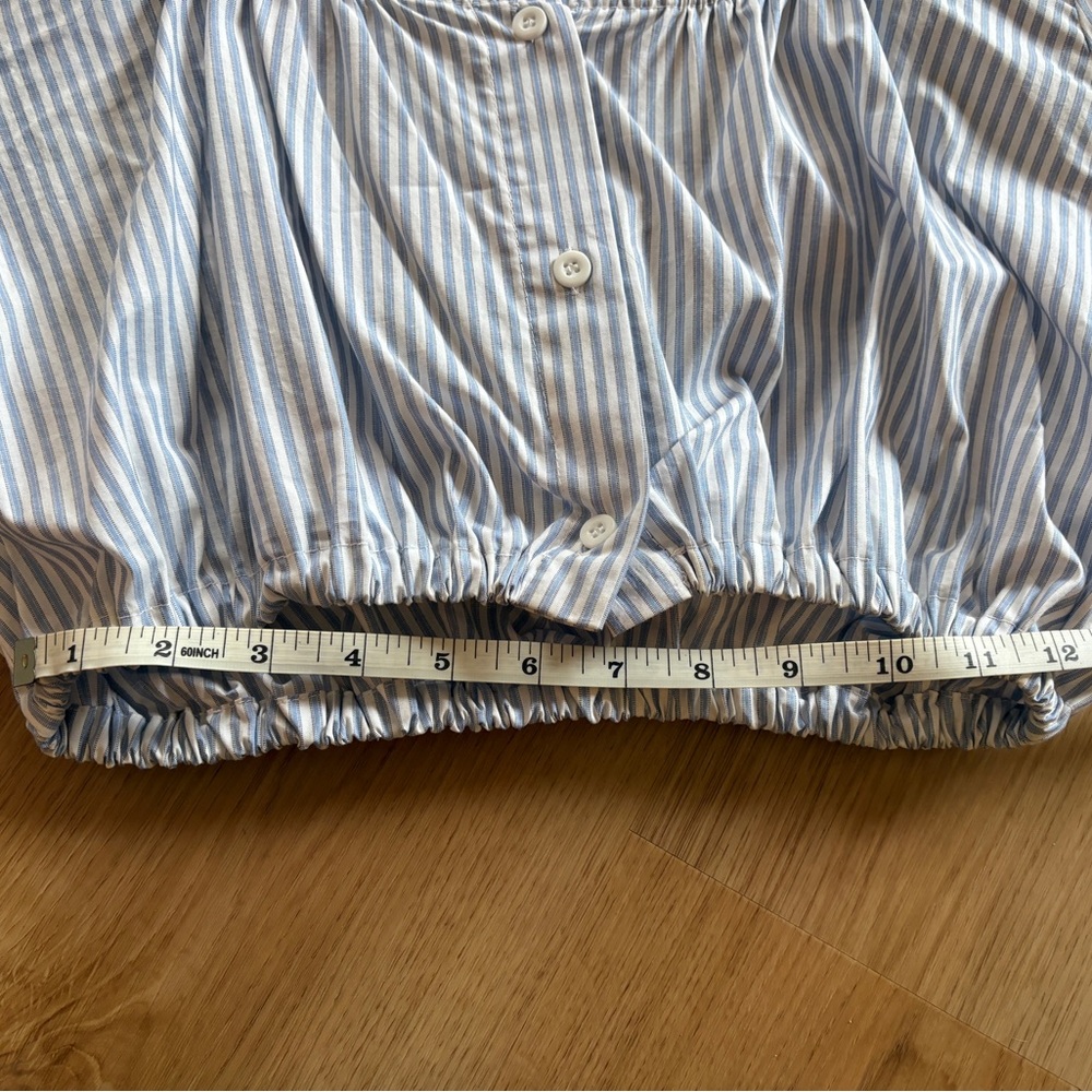 Toit Volant Blue Striped Blouse - Picture 4 of 9